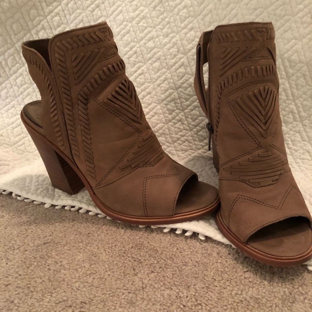 Vince Camuto peep toe bootie